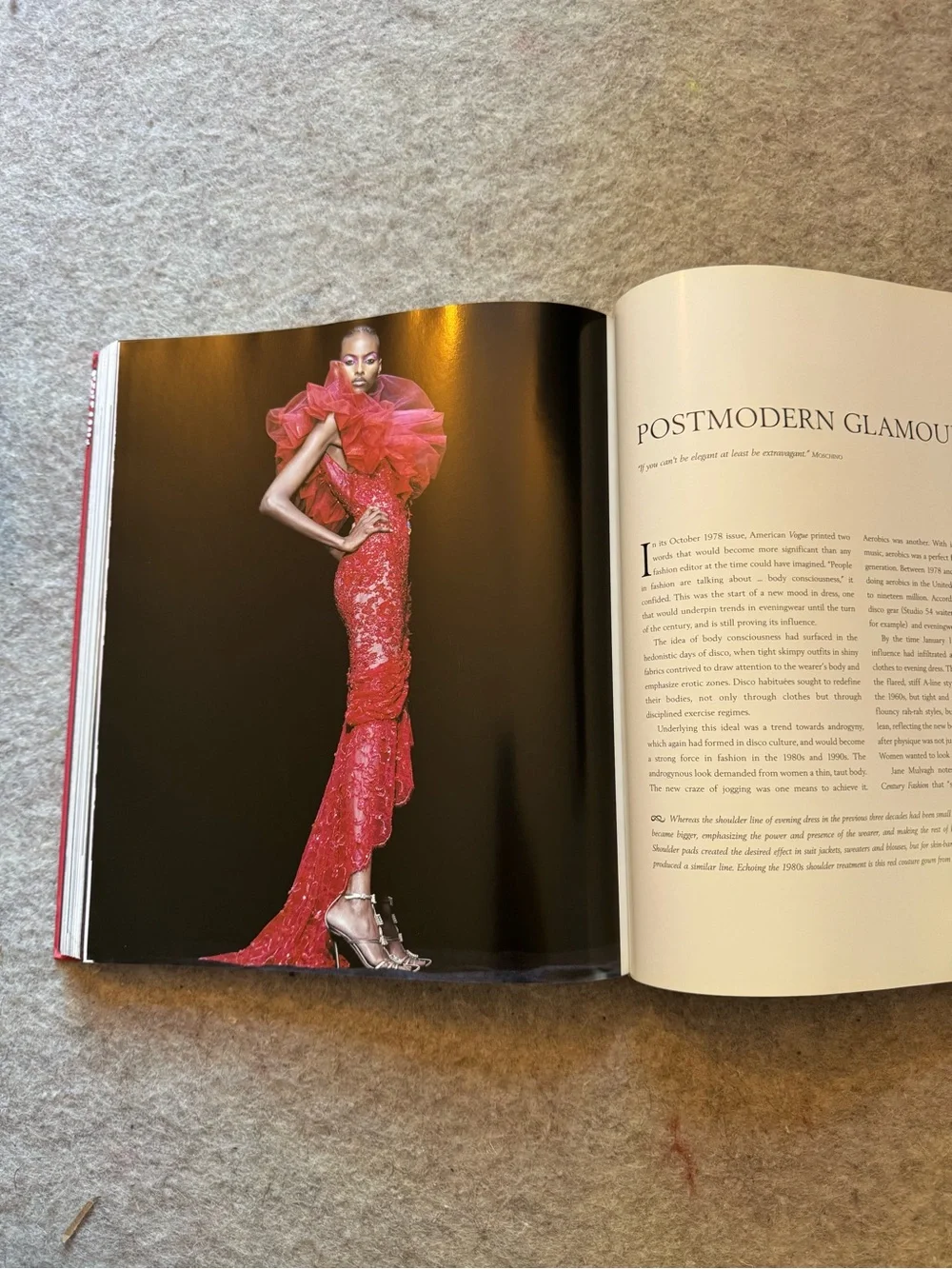 Dusk Till Dawn Red Fashion Hardcover Coffee Table Book